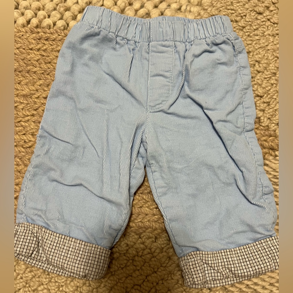 3-6 Month Boy, Elastic, Pull up, Blue Pants